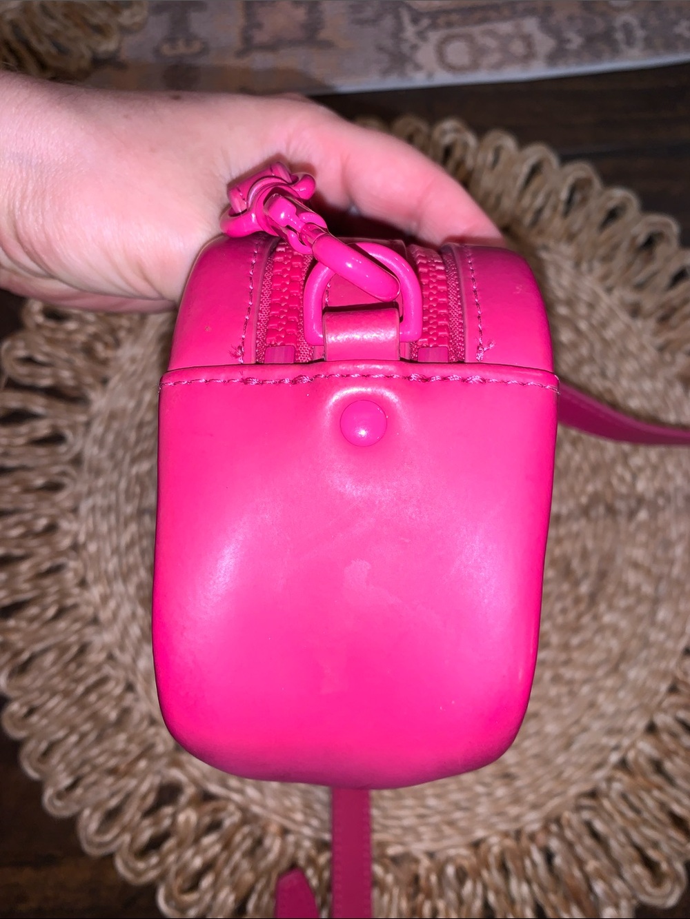Tory Burch Perry Bombe Mini Crossbody Camera Bag in Pink - Picture 9 of 14